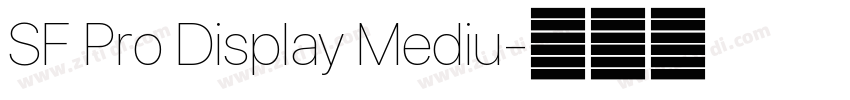 SF Pro Display Mediu字体转换